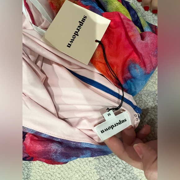 Superdown Sonora Cross Back Dress in Multi NWT - Picture 5 of 6